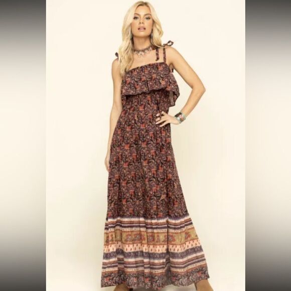 Free People Tangier floral maxi Dress XS - Picture 1 of 9